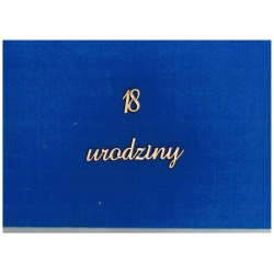 SKLEJKA #3MM " 18 urodziny " - napis wysokość 2,5 cm , OSIEMNASTKA